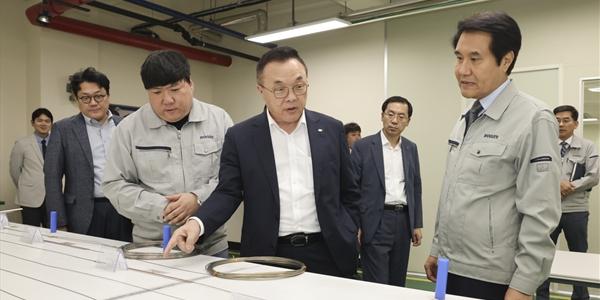 한수원 황주호, 협력기업 방문해 i-SMR 기술개발 협력 강화