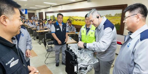 한국GM 사장 비자레알 보령공장 방문, 