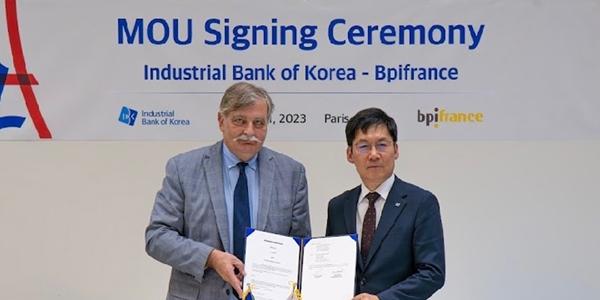 기업은행 프랑스 공공투자은행과 협력, 중소기업 지원 생태계 연결