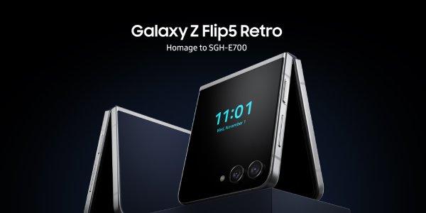 삼성전자 '갤럭시Z플립5 레트로' 출시, 20년 전 '애니콜 벤츠폰' 재해석
