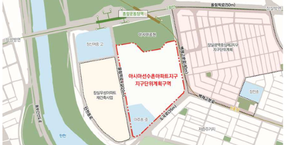 서울 잠실 아시아선수촌아파트지구 지구단위계획으로 전환, 재건축사업 탄력