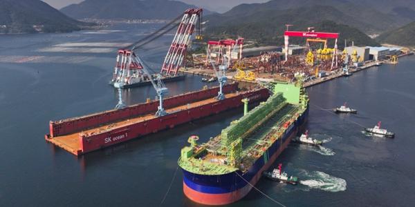 SK오션플랜트, 호주 바로사에 설치될 부유식 원유 생산저장하역설비 인도