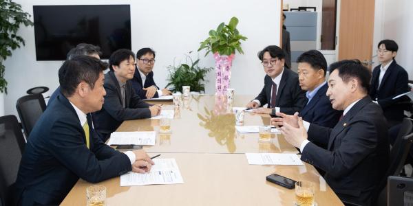 원희룡 국힘 지도부에 노후계획도시 특별법안 연내 통과 요청, 