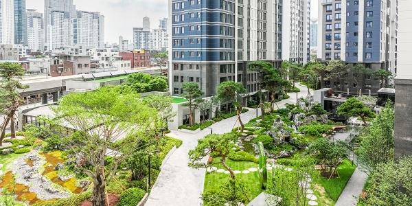 롯데건설, 넷마블 신사옥·롯데캐슬시그니처 조경으로 장관상 2개 수상