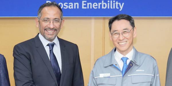 두산에너빌리티 정연인, 사우디 장관 만나 현지 공장 건립 협력의지 다져