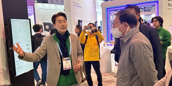 GS 회장 허태수 CES2024 방문, 