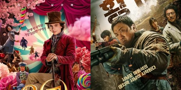 영화 ‘웡카’ 개봉 1주일 만에 1위 점프, OTT ‘황야’ 2주 연속 1위 등극