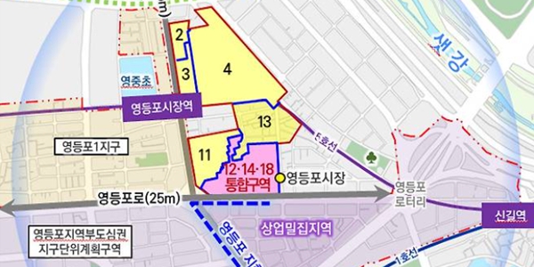 서울 영등포 재정비촉진지구사업 물꼬, 영등포시장역세권에 최고 49층 1182세대 주상복합
