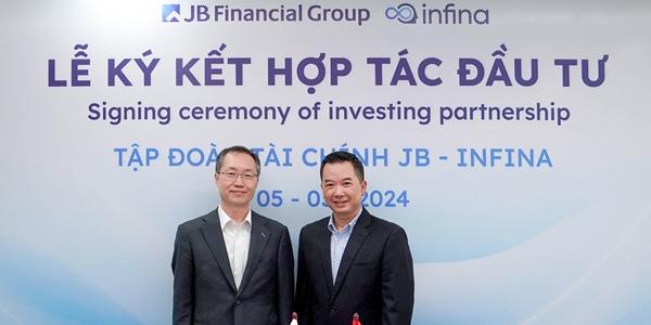 JB금융 베트남 핀테크업체 '인피나'와 전략적 투자계약, 지분 3.9% 인수