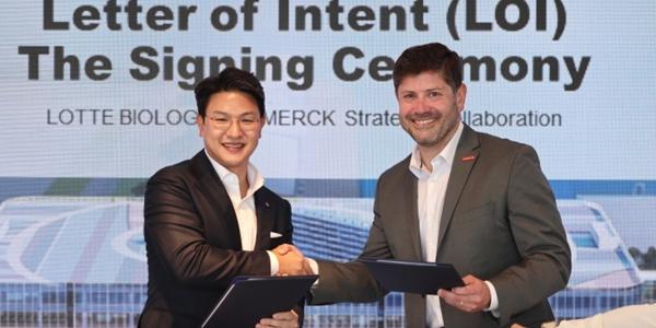 롯데바이오로직스, 바이오의약품 제조 및 공정 개발 위해 머크와 협력