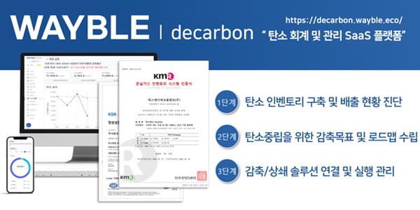 SK에코플랜트 탄소관리 플랫폼 '웨이블 디카본', 국내 1호 GIS 인증 획득