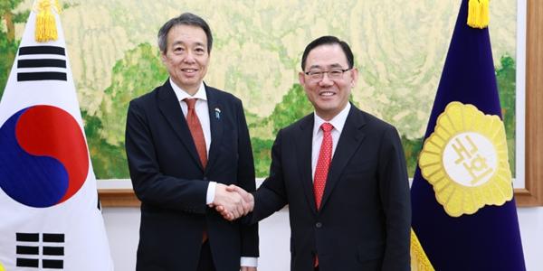 국회 부의장 주호영 일본대사 면담, 