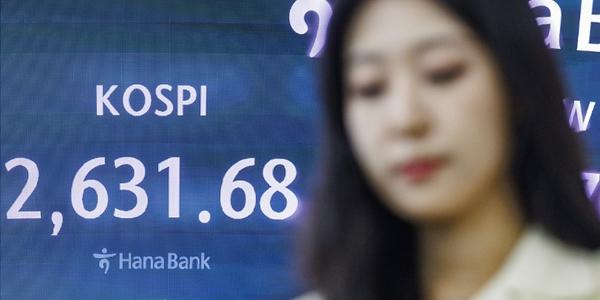 코스피 2차전지주 강세에 2630선 회복, 코스닥도 1%대 강세