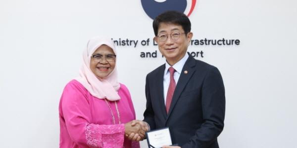 국토장관 박상우, 말레이시아 쿠알라룸푸르 시장과 스마트시티 협력 논의