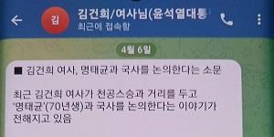 명태균 김건희와 나눈 텔레그램 내용 공개, 강혜경 의혹 제기에 반박