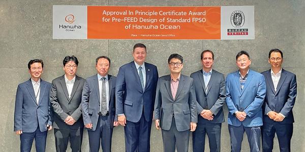 한화오션, 미국·프랑스 선급 '부유식 원유 생산·저장·하역 설비' 개념승인 획득