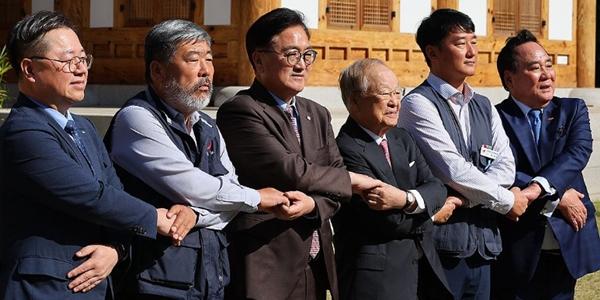 우원식 경제 5단체 대표 만나 사회적대화 제안, “국회와 노동·산업·경제 연결”