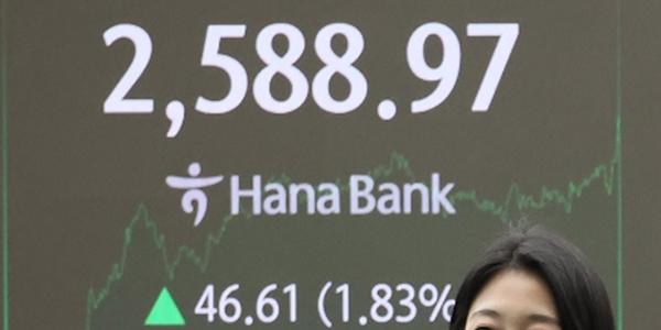 코스피 금투세 민주당 폐지 방침에 1%대 상승 2570선, 코스닥은 3%대 올라