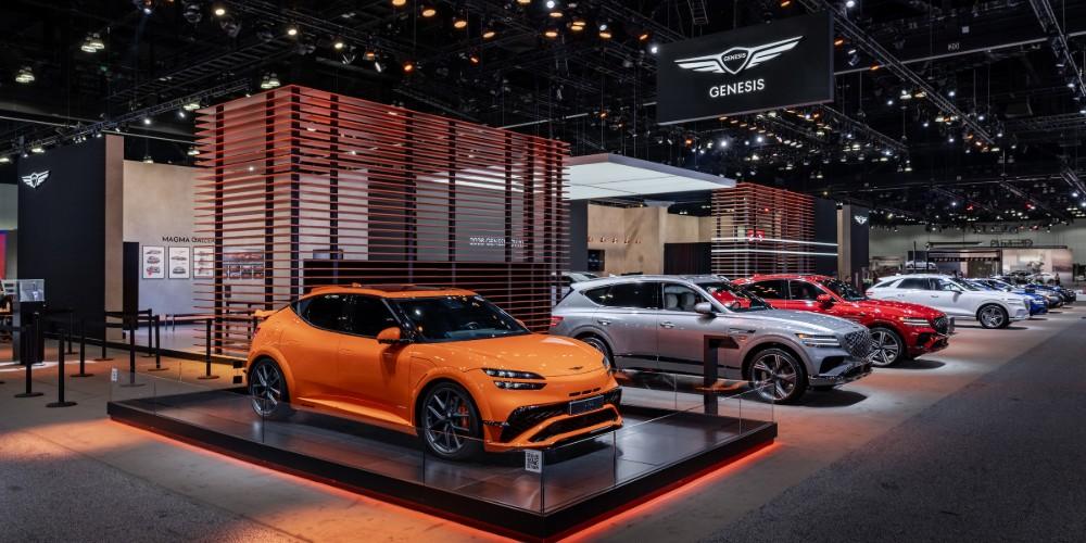 제네시스, 미국 LA 오토쇼서 'GV70 전동화 부분변경 모델' 공개