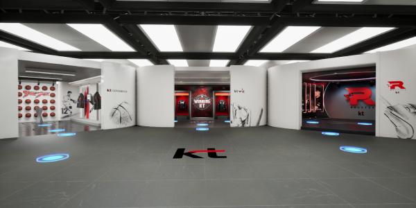 KT 클라우드 기반 '스포츠 3D 쇼룸' 열어, 실제 오프라인 매장처럼 구현