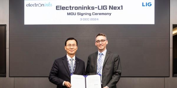 LIG넥스원 미국 일렉트론잉크스와 전도성 잉크 방산 소재 개발 맞손