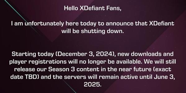 유비소프트 슈팅게임 '엑스디파이언트' 내년 7월 서비스 종료, 개발조직 해체