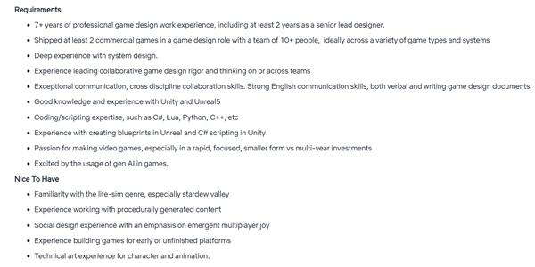 넷플릭스 AI 활용해 '스타듀 밸리'와 유사한 게임 개발 추진, 성과는 미지수