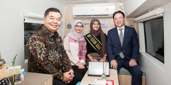 한화생명 인니서 '찾아가는 패밀리센터' 개소, 현지 지역사회 신뢰도 높여