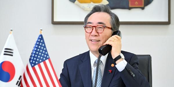 외교부 장관 조태열 미국 국무장관과 통화, 북핵문제 한미동맹 얘기 나눠