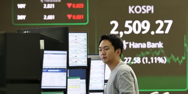 코스피 SK하이닉스·네이버 강세에 2500선 회복, 코스닥 1%대 상승 마감