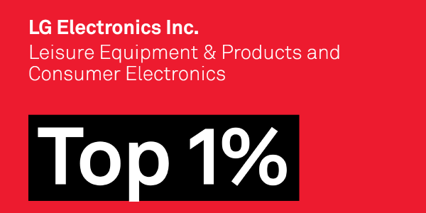 LG전자, S&P글로벌 '기업 지속가능성 평가'서 '톱 1%' 선정