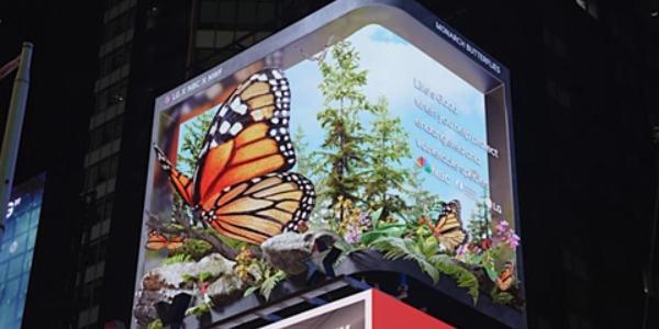 LG전자 '멸종위기종 보호 캠페인', 미국 뉴욕 타임스스퀘어에 홍보영상 공개