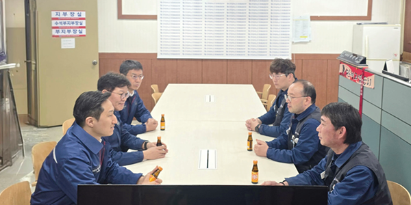 정기선 울산 HD현대중공업 조선소 찾아, 