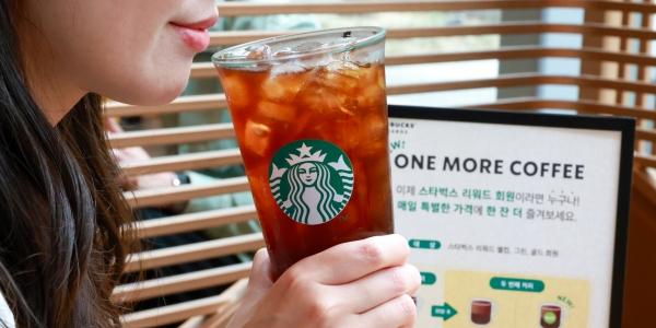 스타벅스 '원모어커피' 정규 출시, 모든 회원에게 두 번째 커피 60% 할인