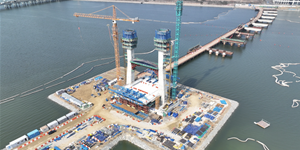 DL이앤씨 송산-시화 연결도로 '첫 상판' 올려, 2년2개월 만에 기초공사 완료