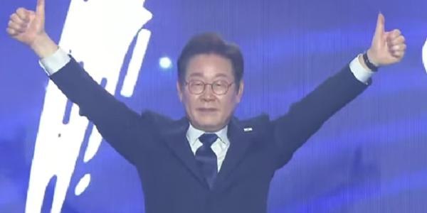 이재명 89.77% 득표로 민주당 대선 후보 확정, 