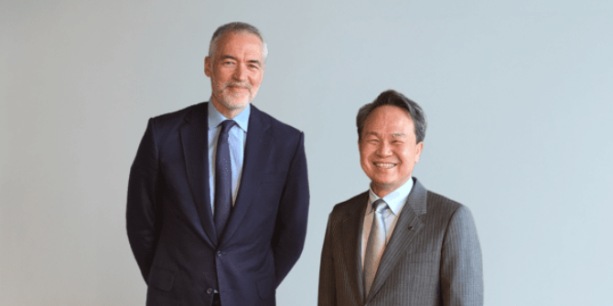 신한금융 회장 진옥동 유럽서 바빴다, '밸류업 전략' 알리고 수익모델 찾고 