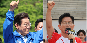 [조원씨앤아이] D-7일 2K 조사, 당선 가능성 이재명 57% 김문수 36%