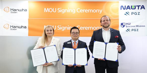 한화오션, 폴란드 현지 조선소 2곳과 전략적 업무협약 체결