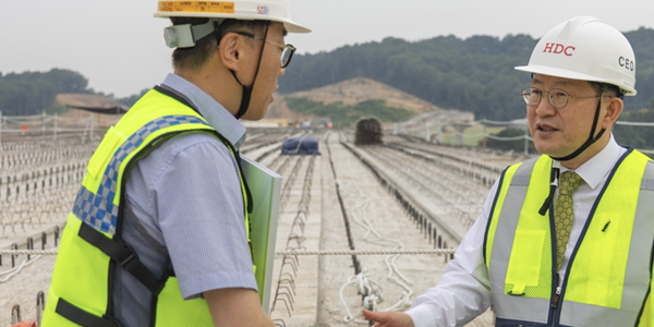 HDC현대산업개발 대표 주관 정기 안전점검, 정경구 