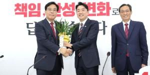 국힘 원내대표 송언석, 강훈식·우상호 만나 