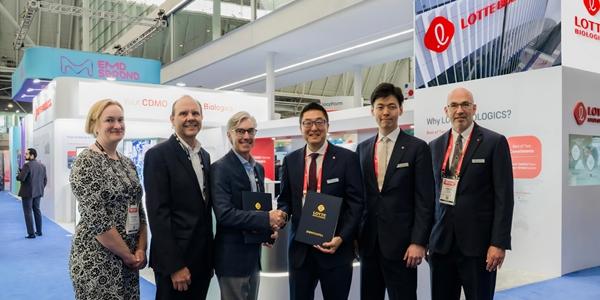 롯데바이오로직스, '바이오 USA'서 오티모파마와 위탁생산 계약 체결