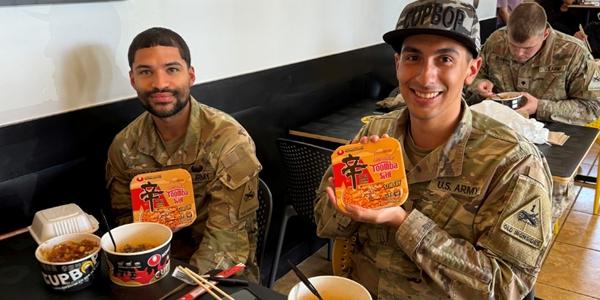 농심 미국 텍사스 군부대서 신라면 메뉴 운영, 