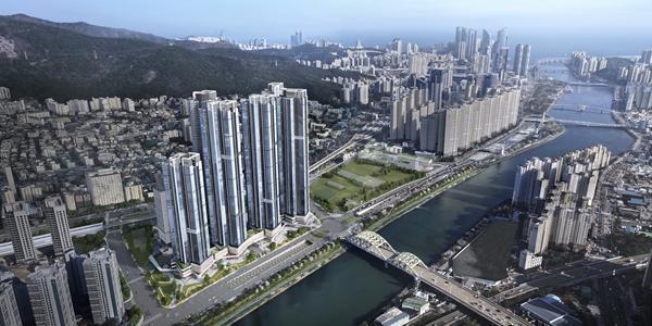 롯데건설, 부산 해운대구 '르엘 리버파크 센텀' 21일부터 청약 시작