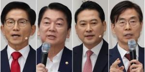 국힘 당대표 본경선 김문수·안철수·장동혁·조경태 진출, '반탄2 찬탄2'