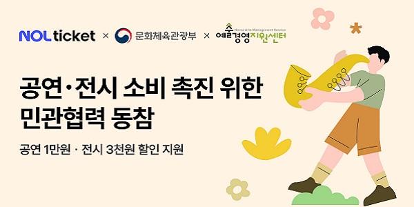 NOL 티켓 공연·전시 소비 촉진 나섰다, 공연 1만 원·전시 3천 원 할인