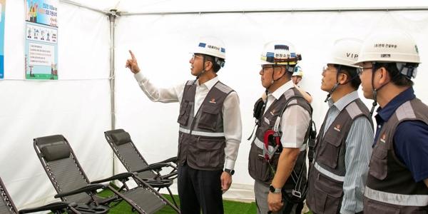 한화 건설부문, 폭염 대비 전국 건설현장 안전점검 실시