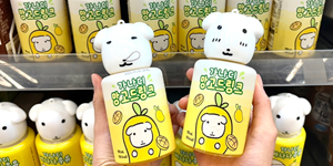 CU 인기 캐릭터 '가나디'와 망고음료 출시, 캐릭터 병뚜껑 4종 제작
