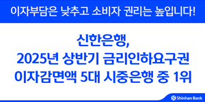 신한은행 상반기 금리인하요구권 이자 감면액 72억, 시중은행 1위