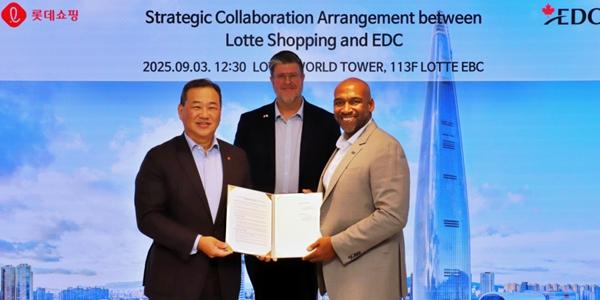 롯데쇼핑 캐나다수출개발공사와 맞손, 두 나라 기업의 시장 진출 지원하기로